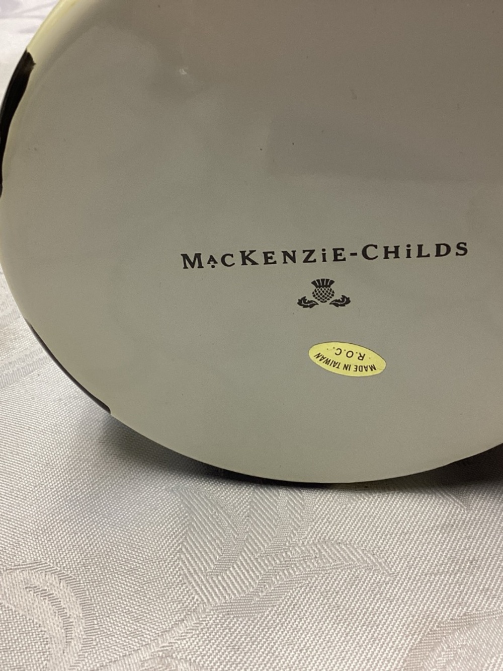 Mackenzie Child COURTLEY check cannister. New - Picture 9 of 12